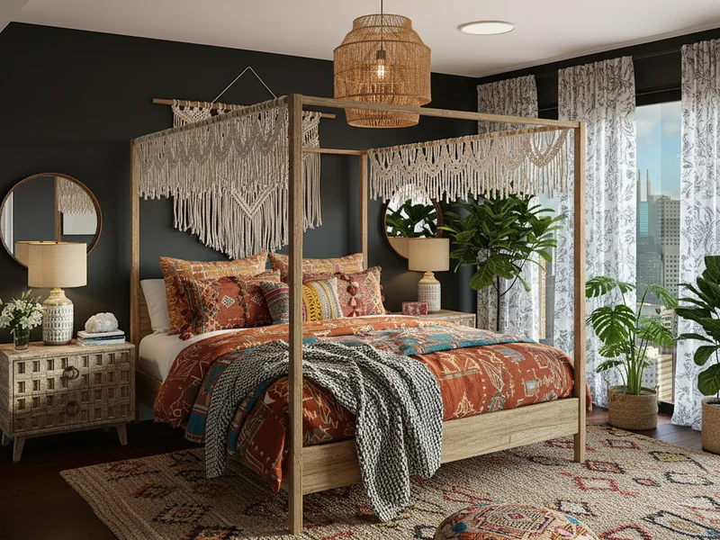 Chambre transformée en Bohème