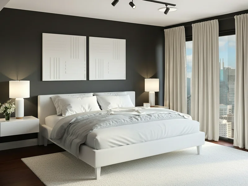 Chambre transformée en Minimaliste